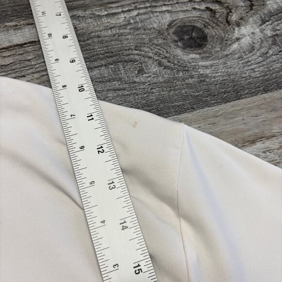 Mizzen + Main Phil Mickelson White Striped Mens L Performance‎ Golf Polo Shirt - Picture 4 of 10